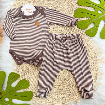  Kit 6 Peças - 6 Baby Animals - Marrom